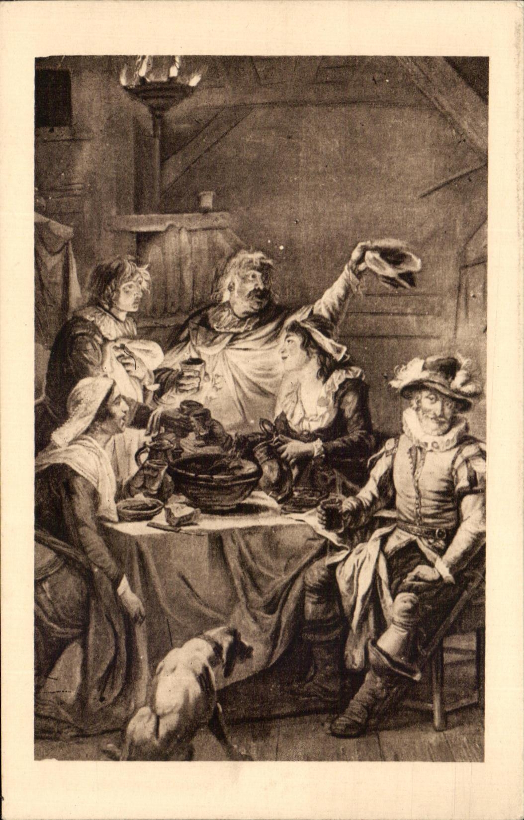 CPA Pau the Castle In the Miller Michaut Tapestry Of the Goblins In the Boudoir Of the Queen