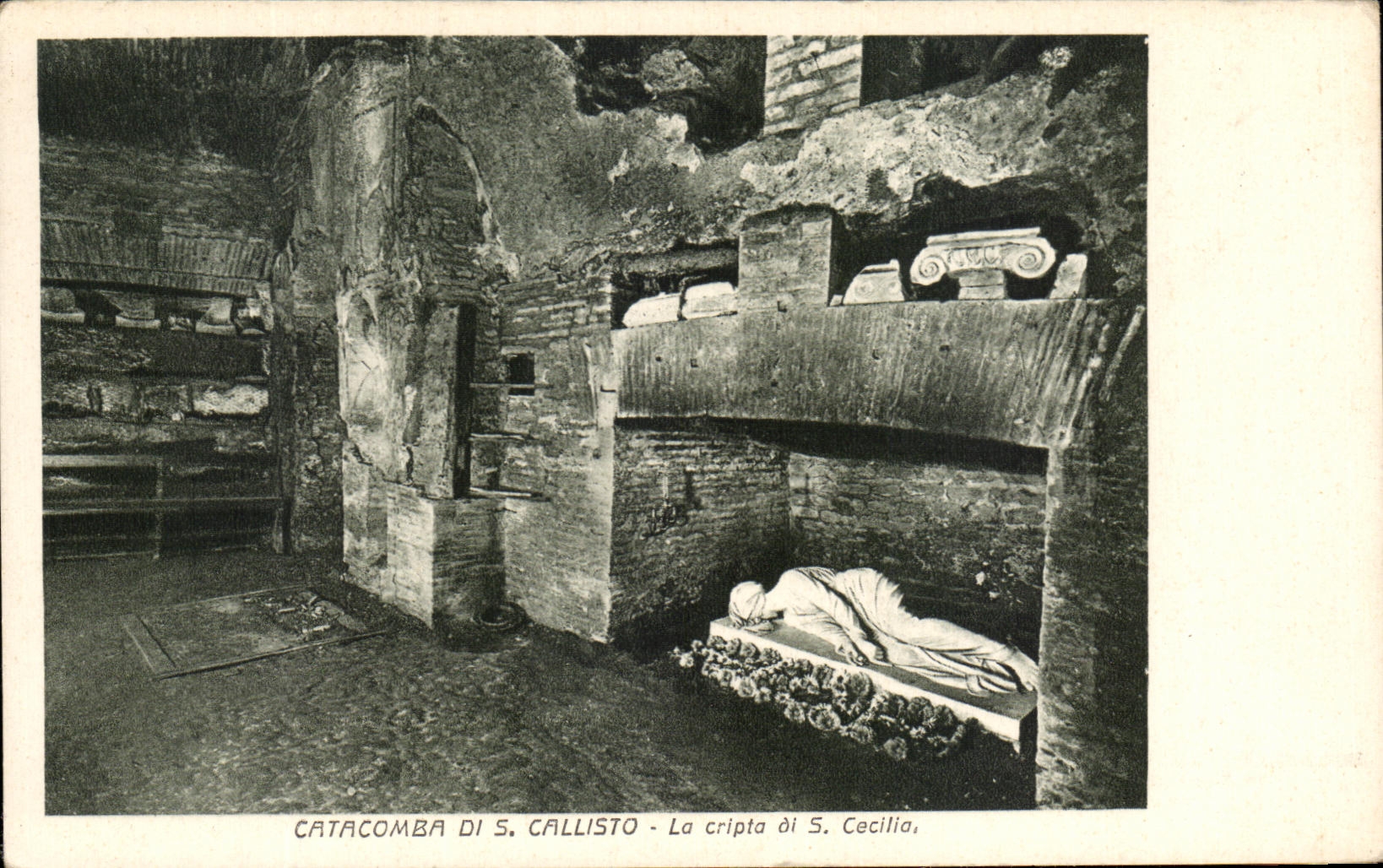 CPA Catacomba di S Callisto La cripta di S Cecilia