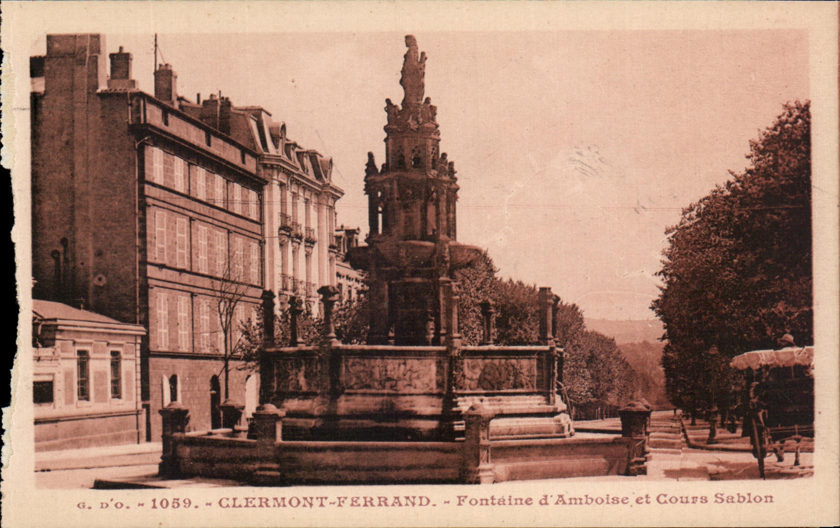 Fuente de CPA Clermont-Ferrand de la arena fina de Amboise y de Cours