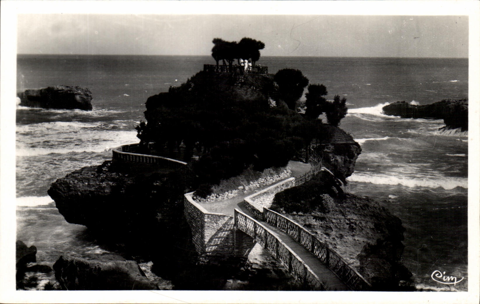 CPA Biarritz Le Rocher du Basta