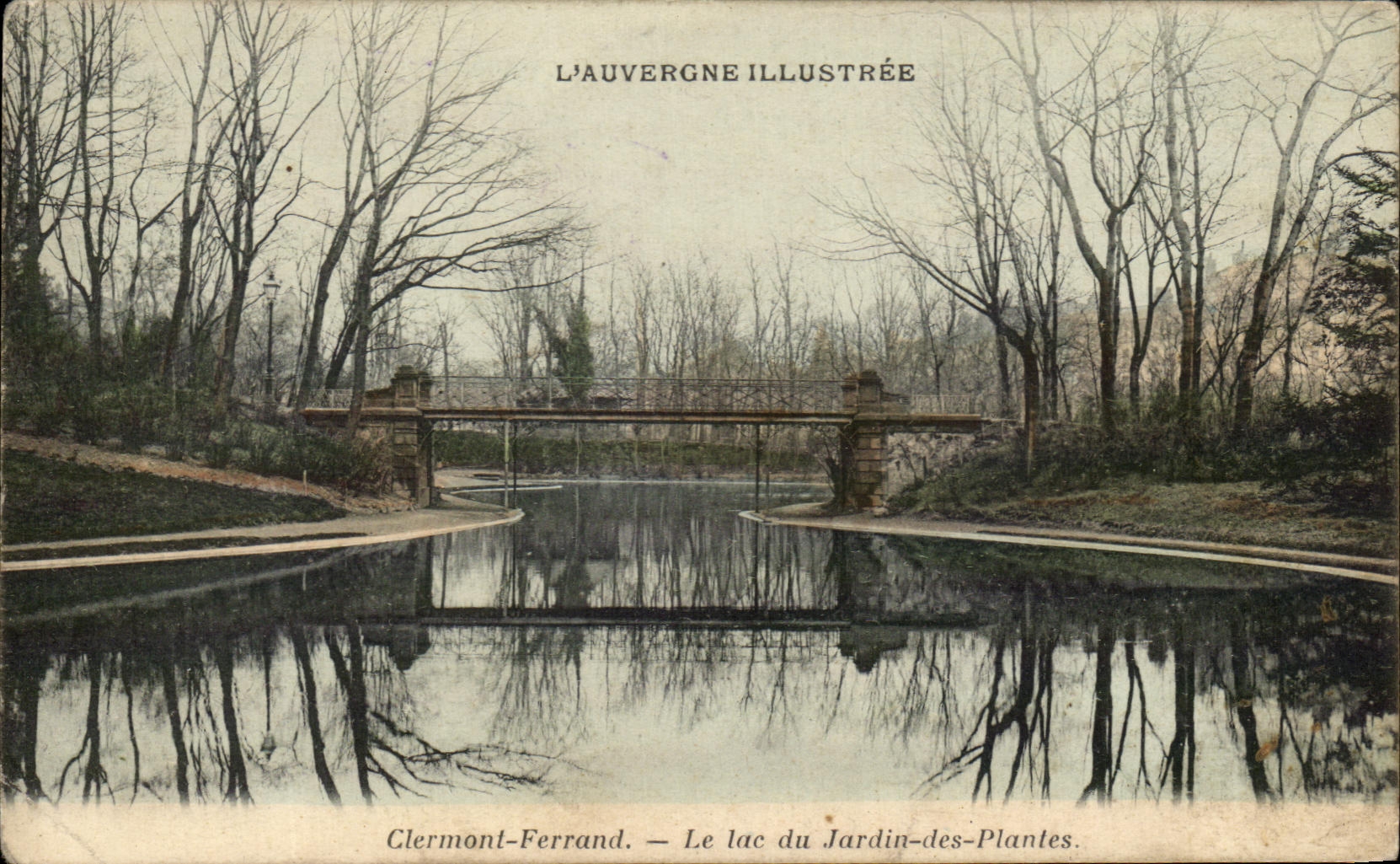 CPA Clermont-Ferrand el lago del jardin botanico
