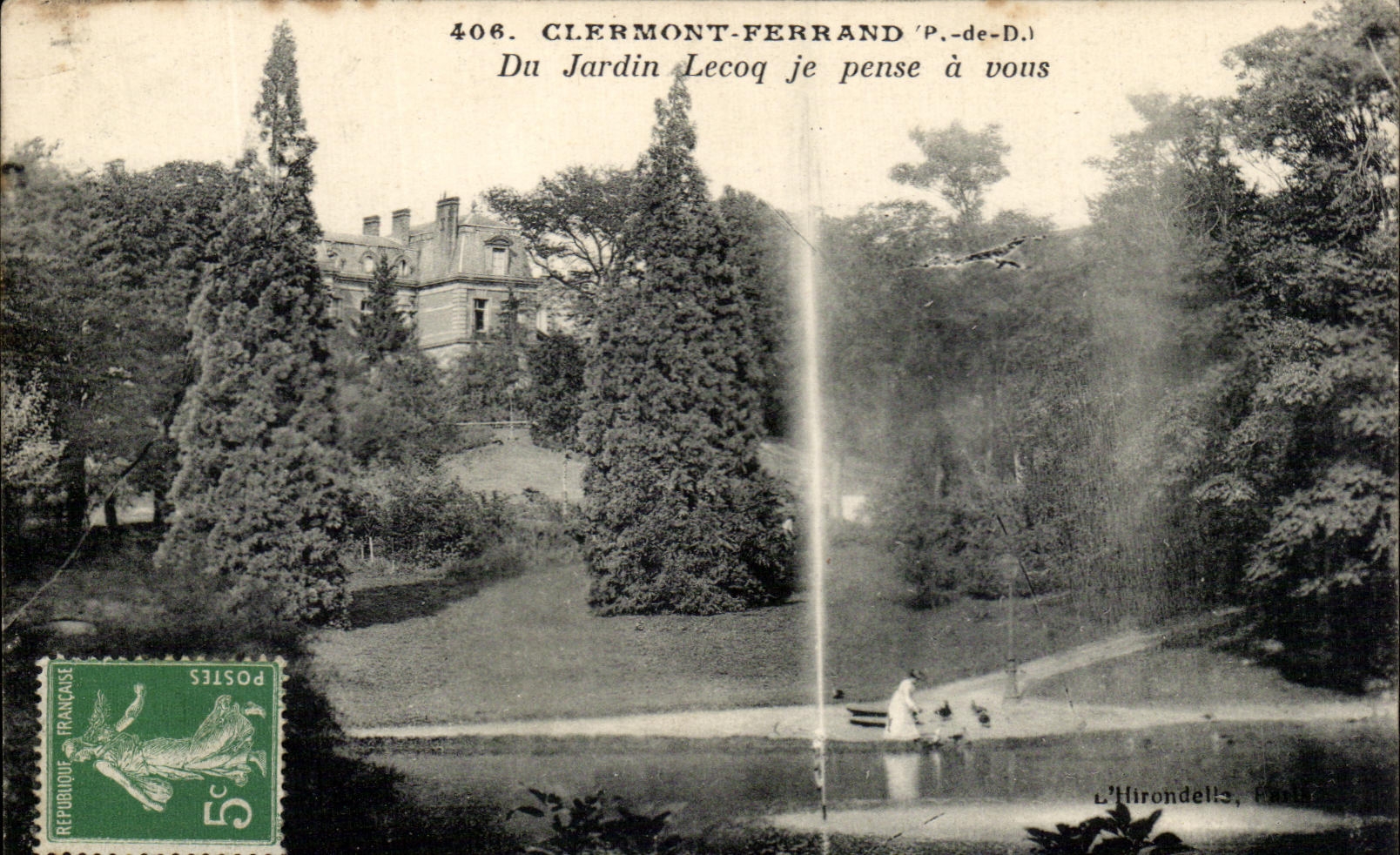 CPA Clermont Ferrand of the Lecoq Garden I think has You