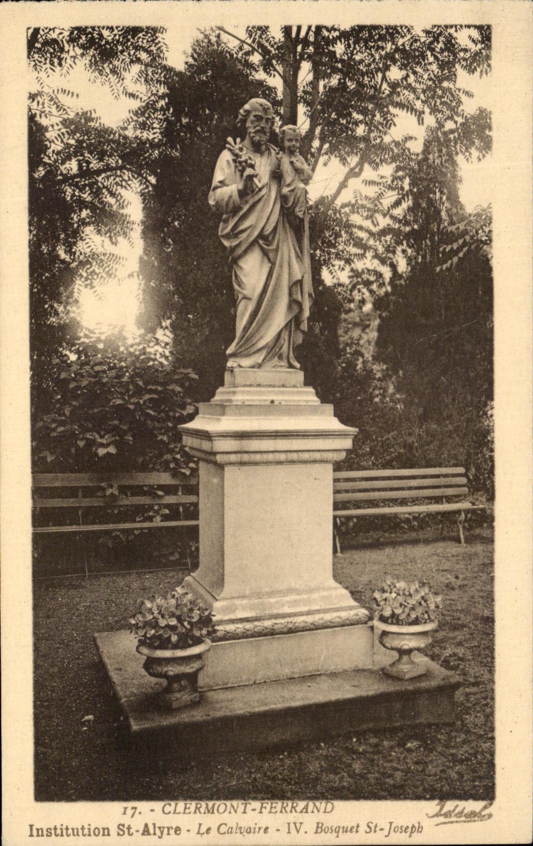 CPA Clermont Ferrand Institution St Alyre the Martyrdom Thicket St Joseph