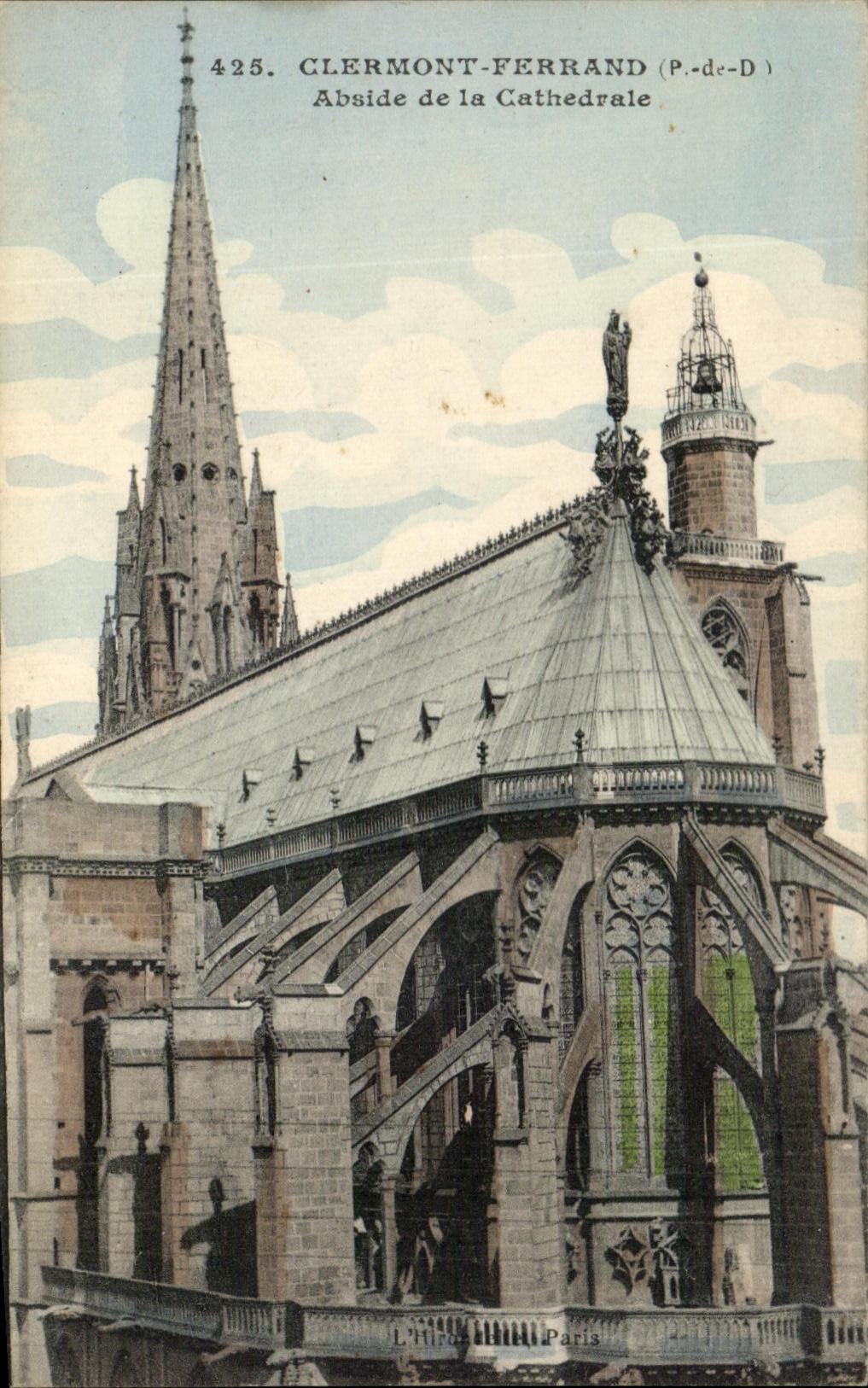 CPA Clermont Ferrand Apse of the Cathedral