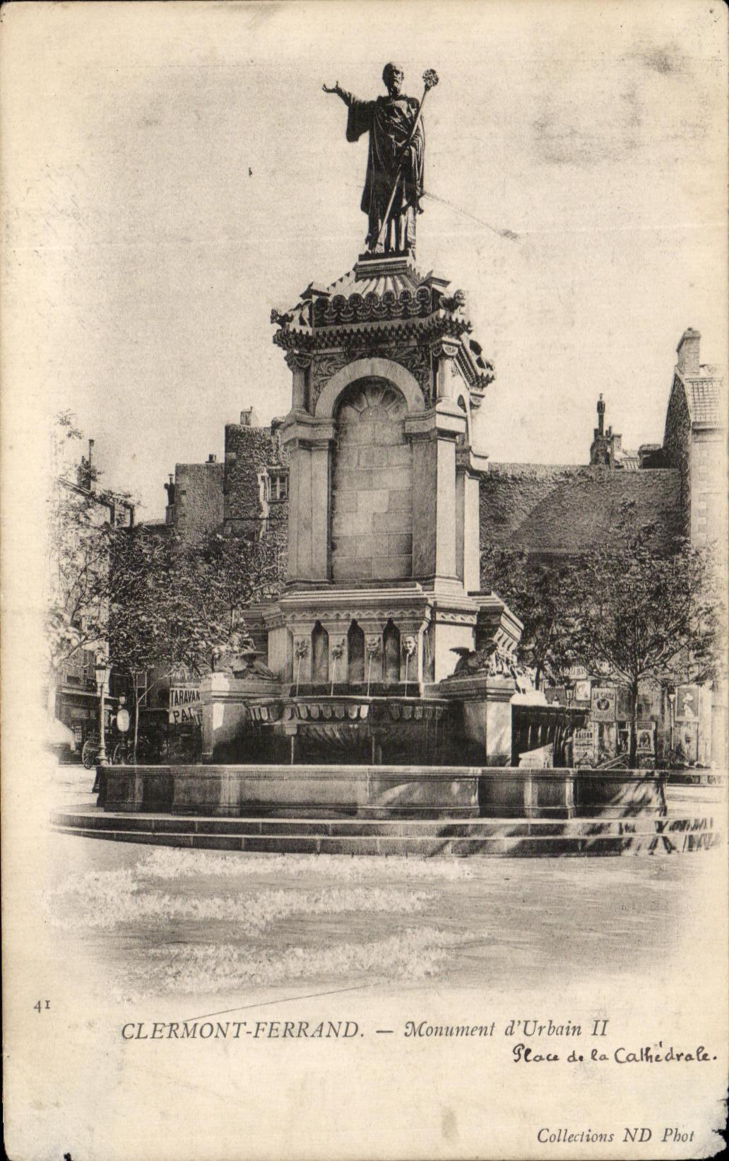 CPA Clermont Ferrand Monument of Urbain II
