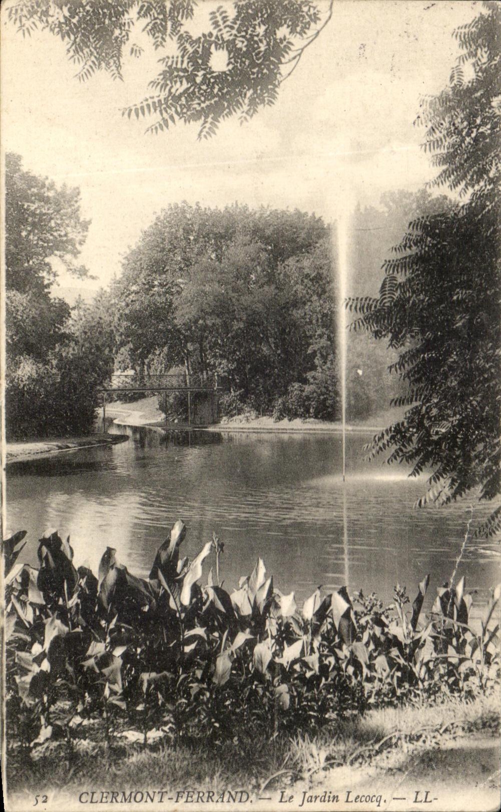 CPA Clermont Ferrand the Lecocq Garden
