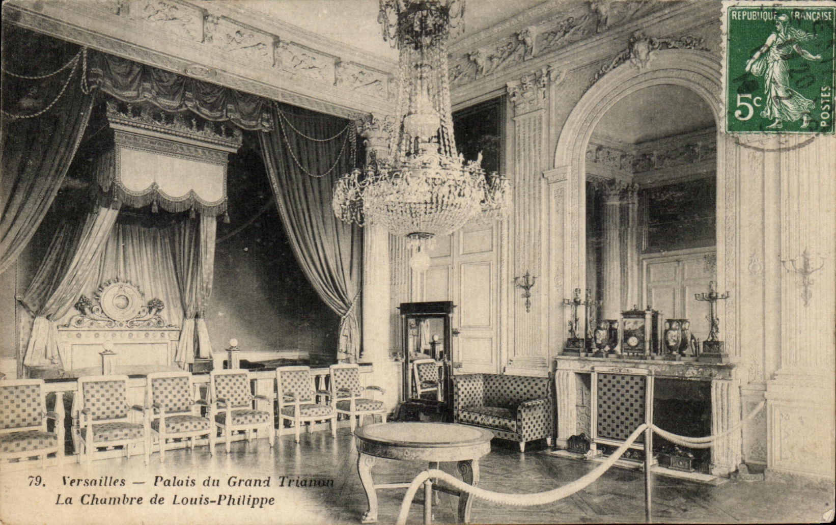 Paladar de CPA Versalles de Trianon grande el cuarto de Louis Felipe