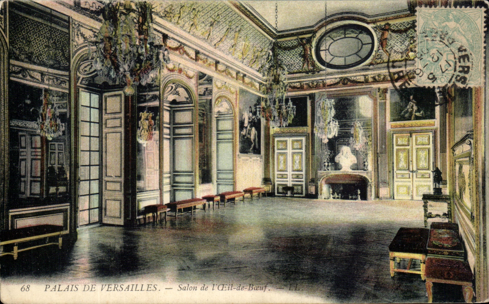 CPA Palais De Versailles Salon de l'Oeil de Boeuf
