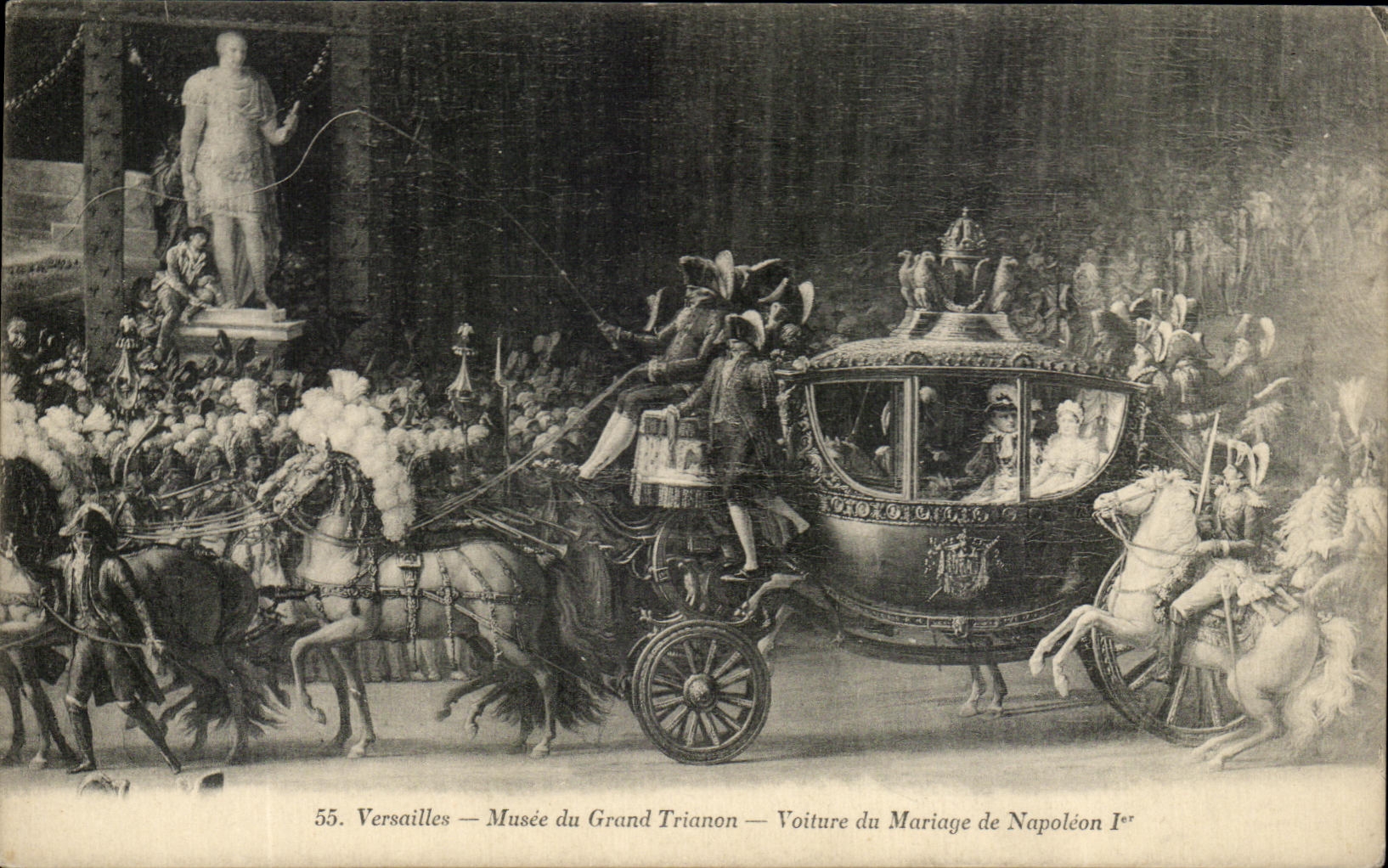 CPA Versalles Musee Trianon grande transporta la union de Napoleon 1r