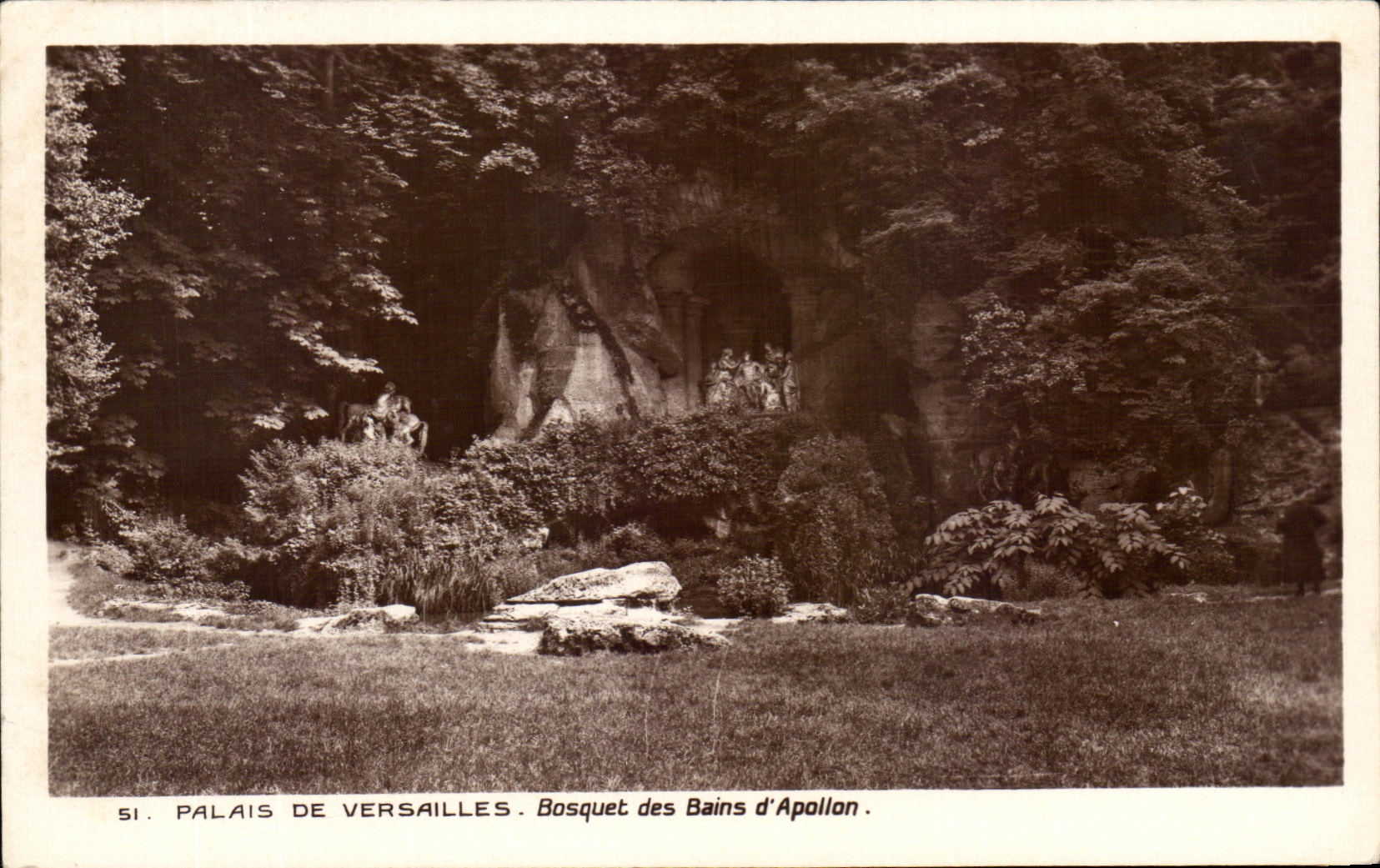 Paladar de CPA del matorral de Versalles de los banos de Apolo