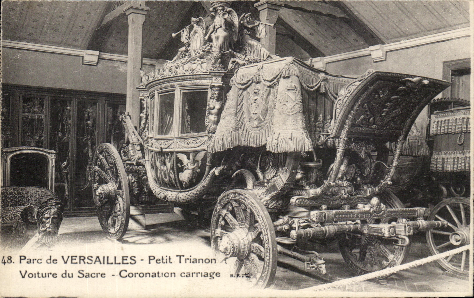 CPA Parc de Versalles Trianon pequeno transporta la consagracion