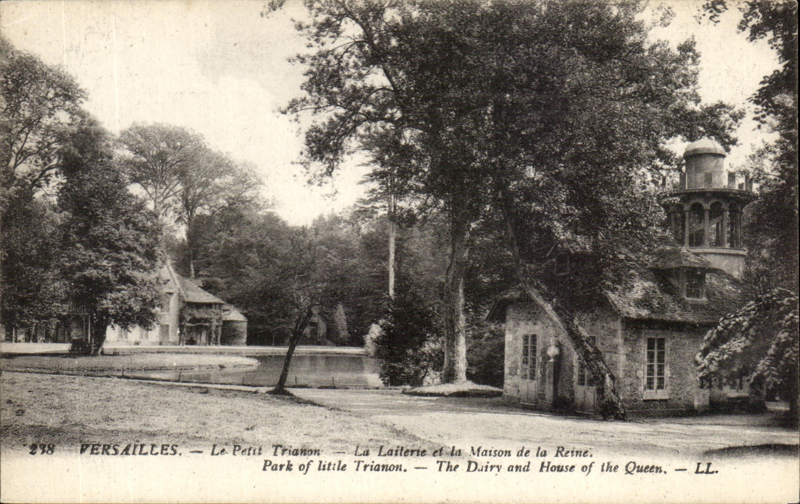 Pequena Trianon lecheria de CPA Versalles la casa de la reina