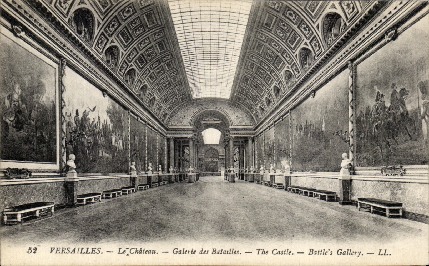CPA Versalles la galeria del castillo de las batallas