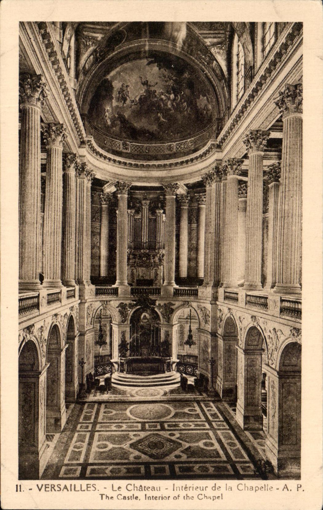 CPA Versalles el castillo interior de la camara acorazada