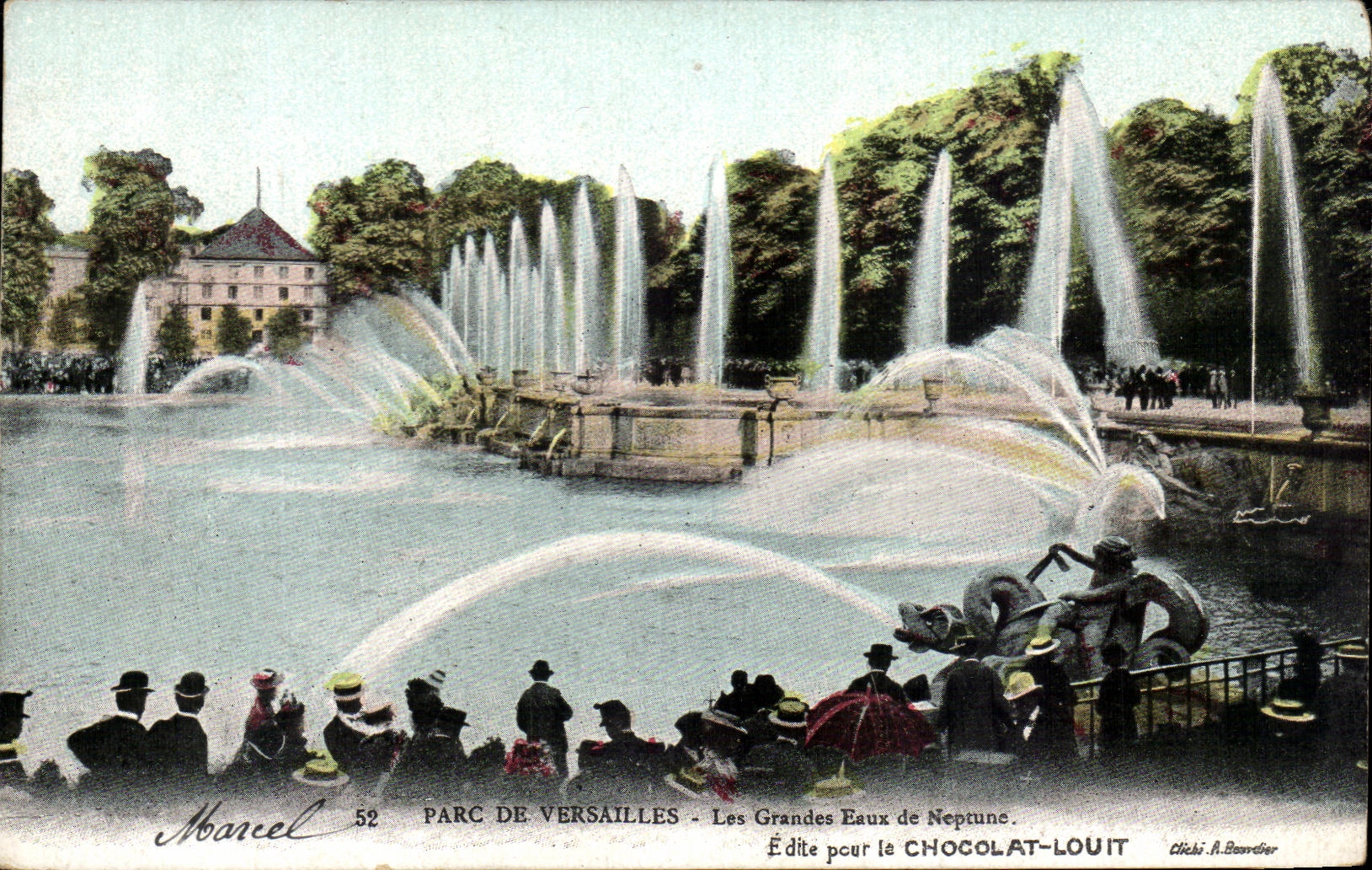 CPA Parc De Versailles Les Grandes Eaux de Neprune Edite par le Chocolat Louit