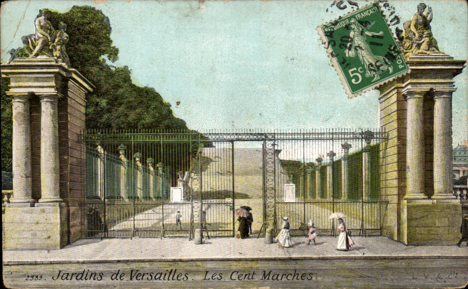 Jardines de CPA de Versalles cientos mercados