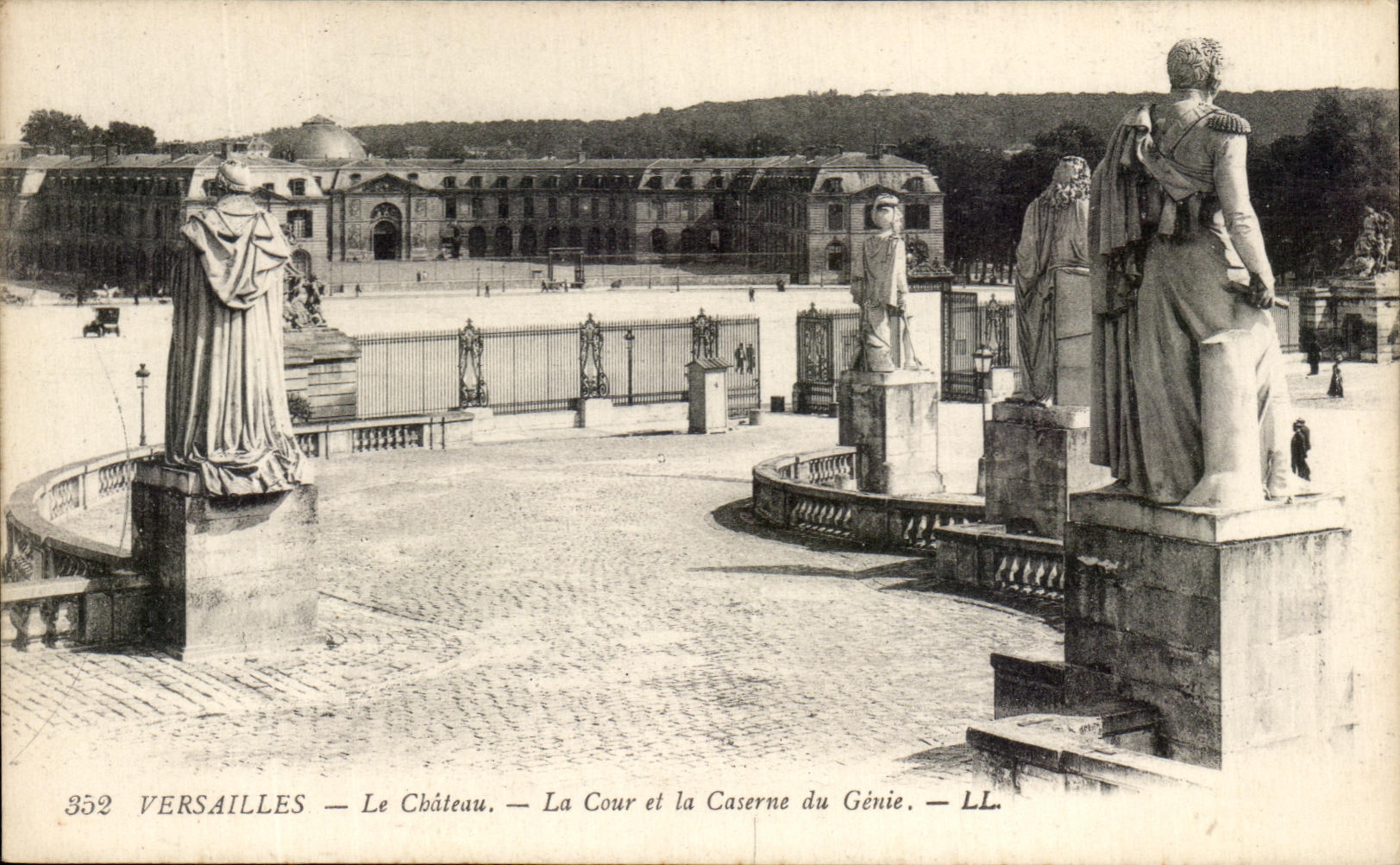 Corte de CPA Versalles Cbateau y los cuarteles del genio