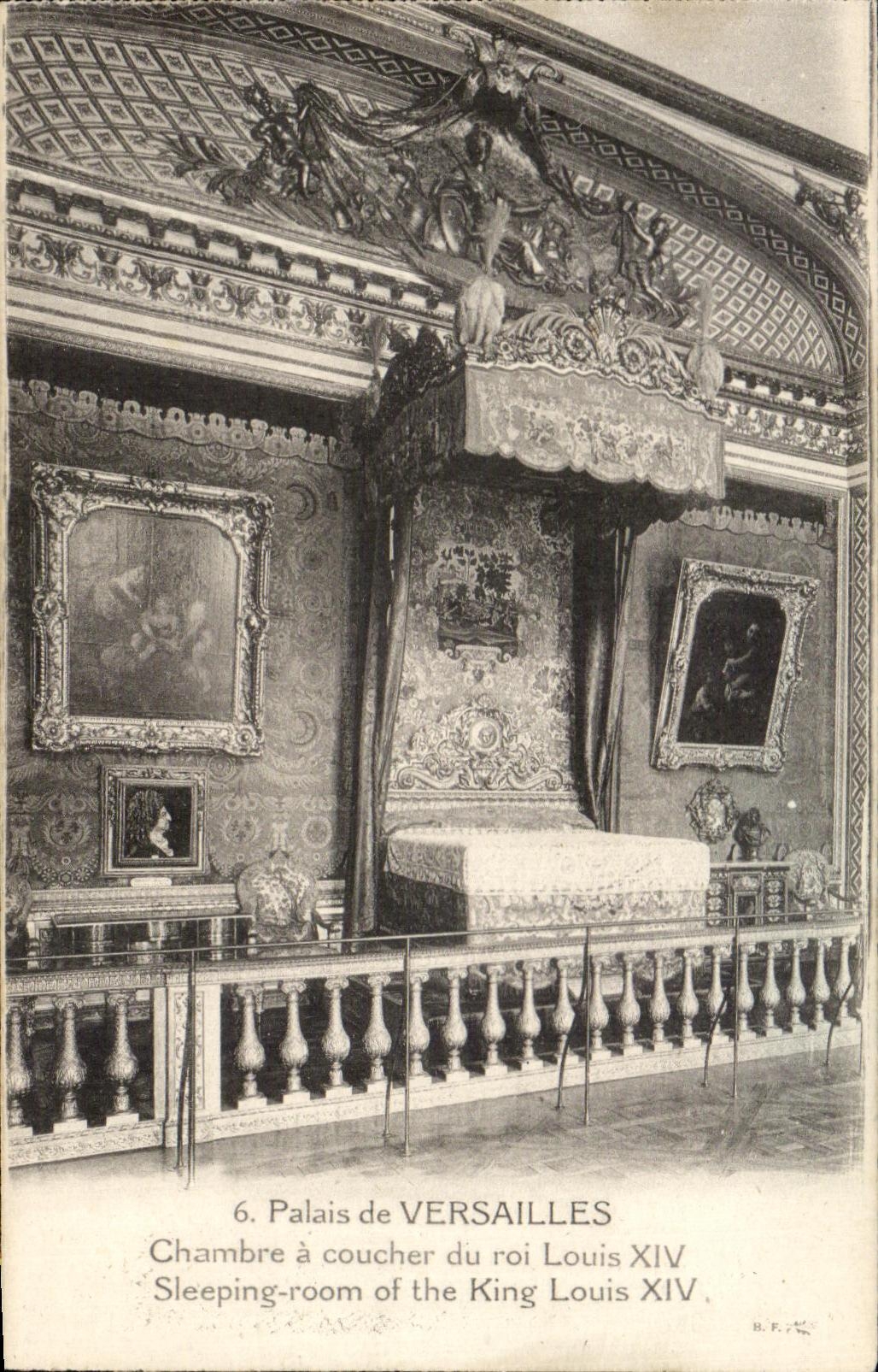 CPA Palais de Versailles Chambre a coucher du roi Louis XV