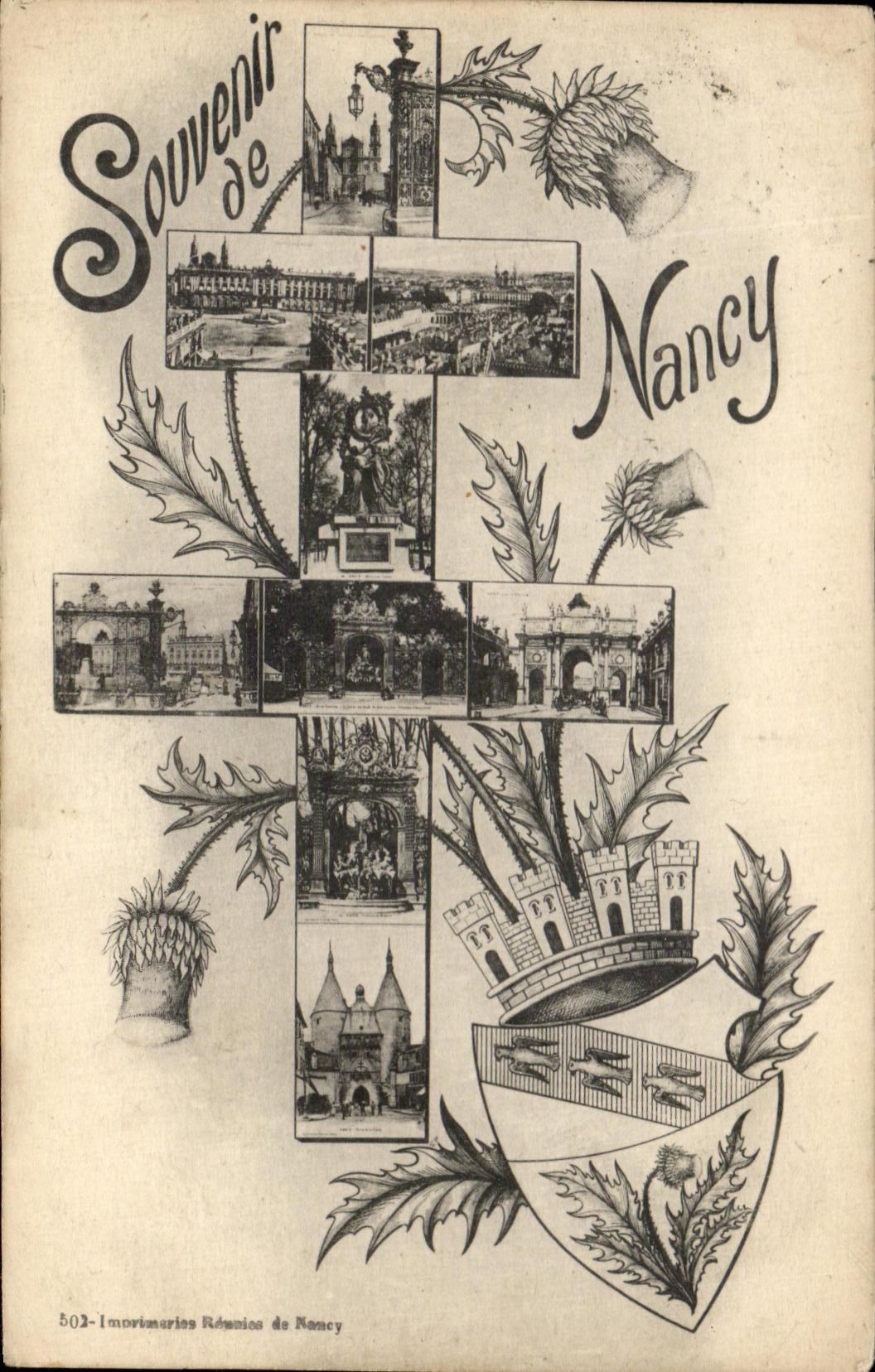 CPA Souvenir de Nancy miriecries dr Nancy