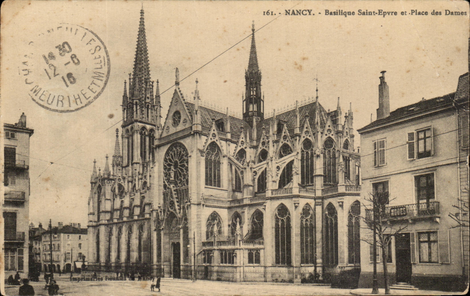 CPA Nancy Basillque Saint Epvre et Place des Dames
