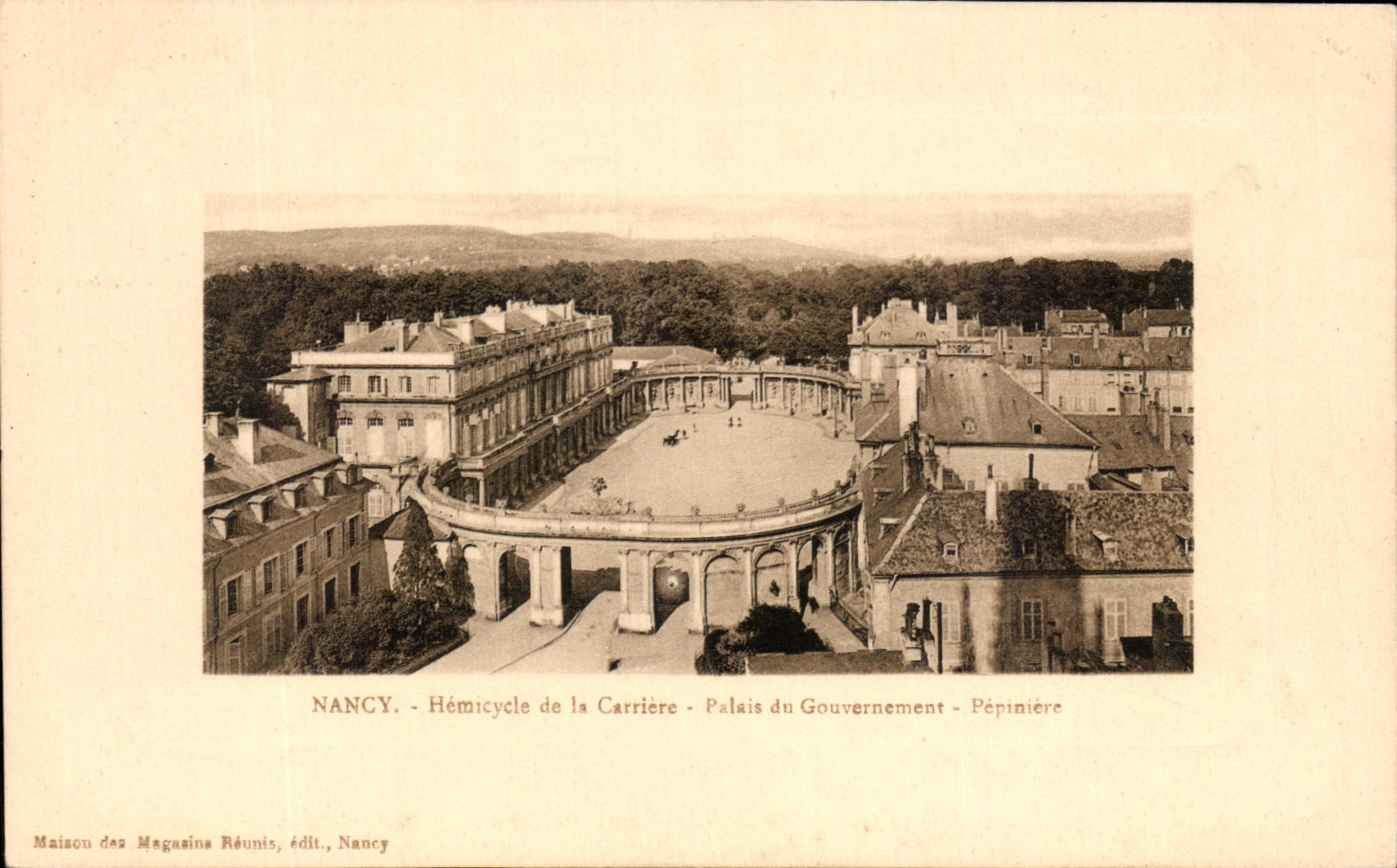CPA Nancy Hemicycle De La Carrierre Palais Du Gouvernement