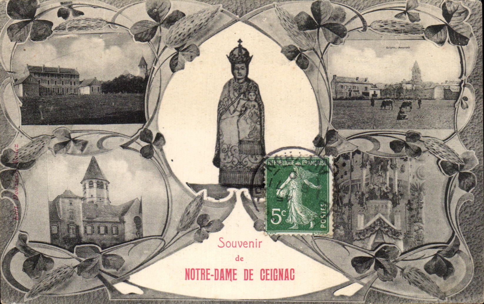 CPA Souvenir Of Our Lady De Ceignac