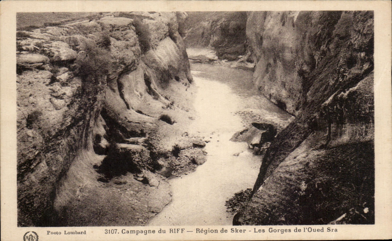 CPA Countryside De Riff Area De Sker the Morocco Falls