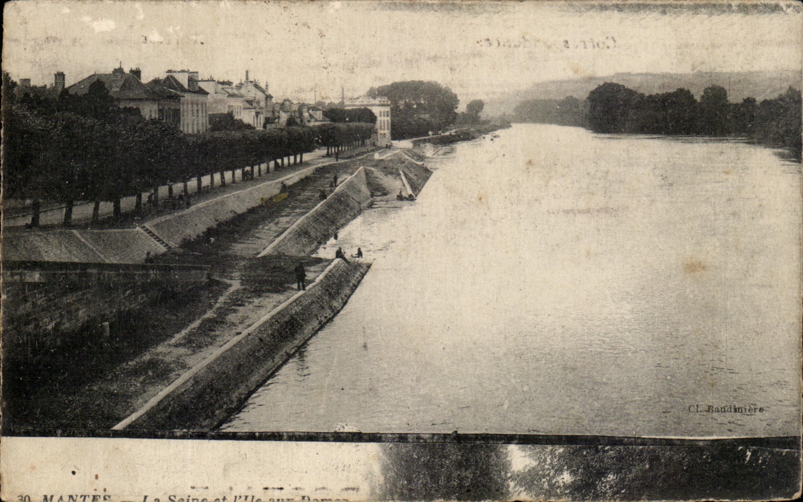 CPA Mantes the Seine and the island with the Ladies