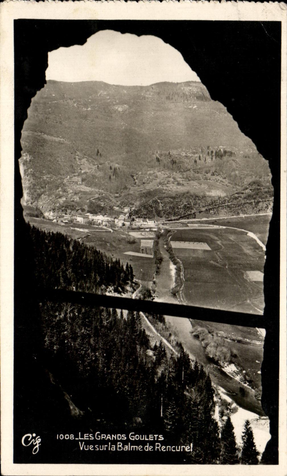 CPA Large Narrow parts Seen On Balme De Rencurel