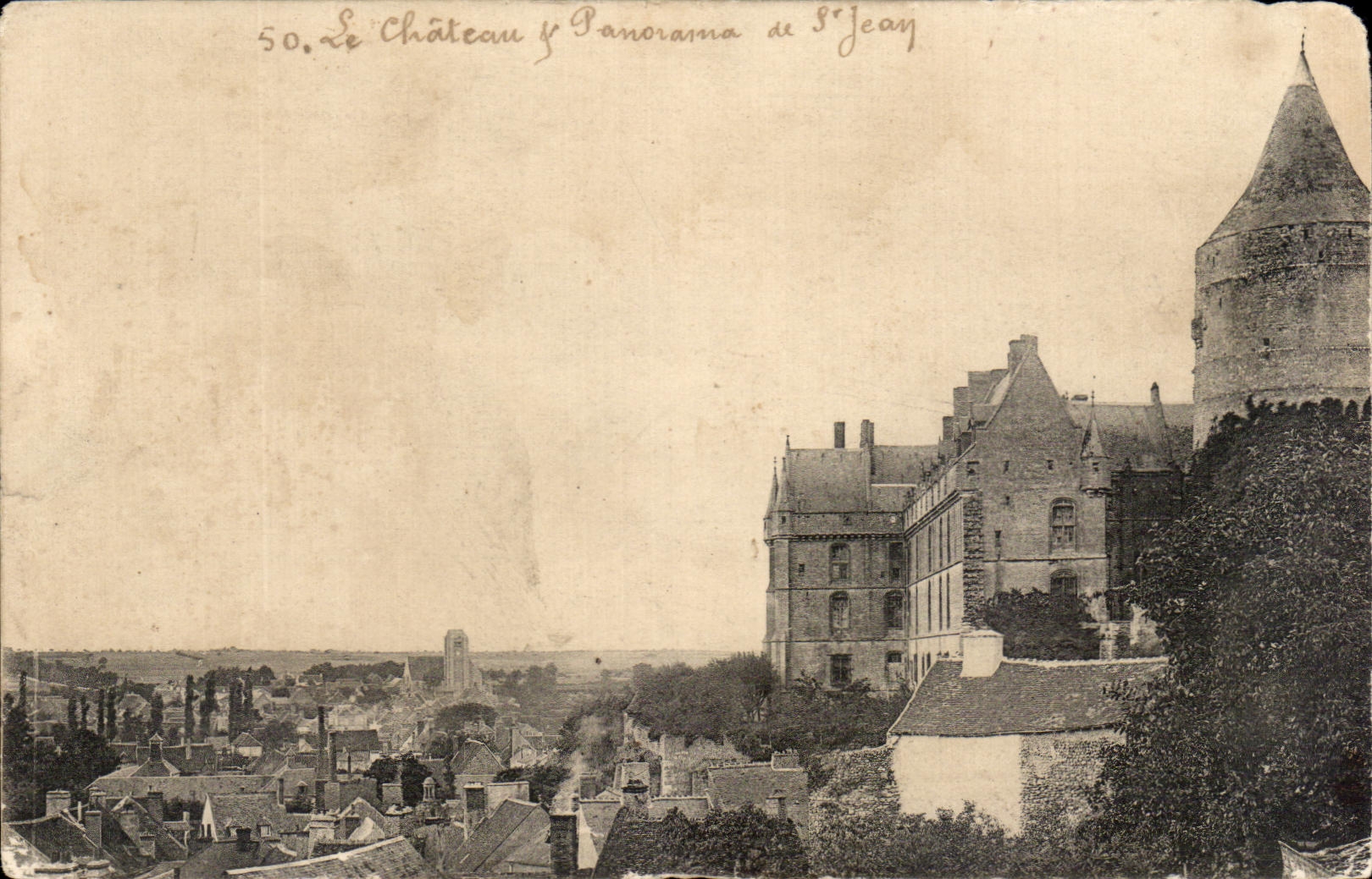 CPA Le Chateau et Panorama St Jean