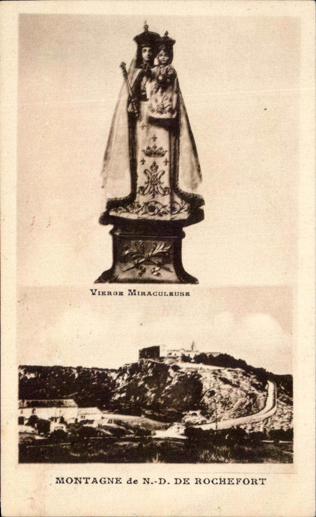 CPA Mountain Of ND of Virgin Rochefort miraculous