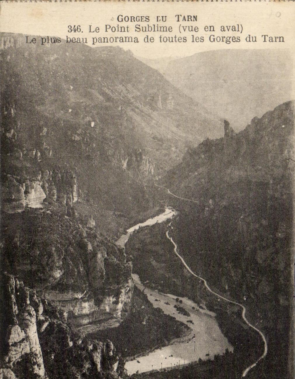 CPA Gorges of the Tarn the Point Sublimates More the Beautiful Panorama Of All the Falls of the Tarn