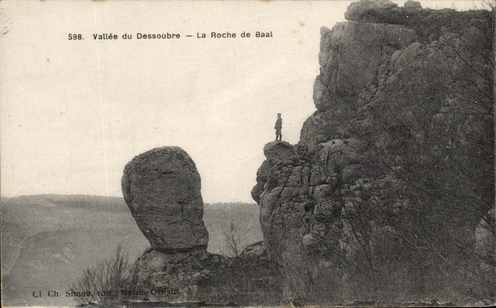 CPA Valley Of Dessoubre the Rock De Baal