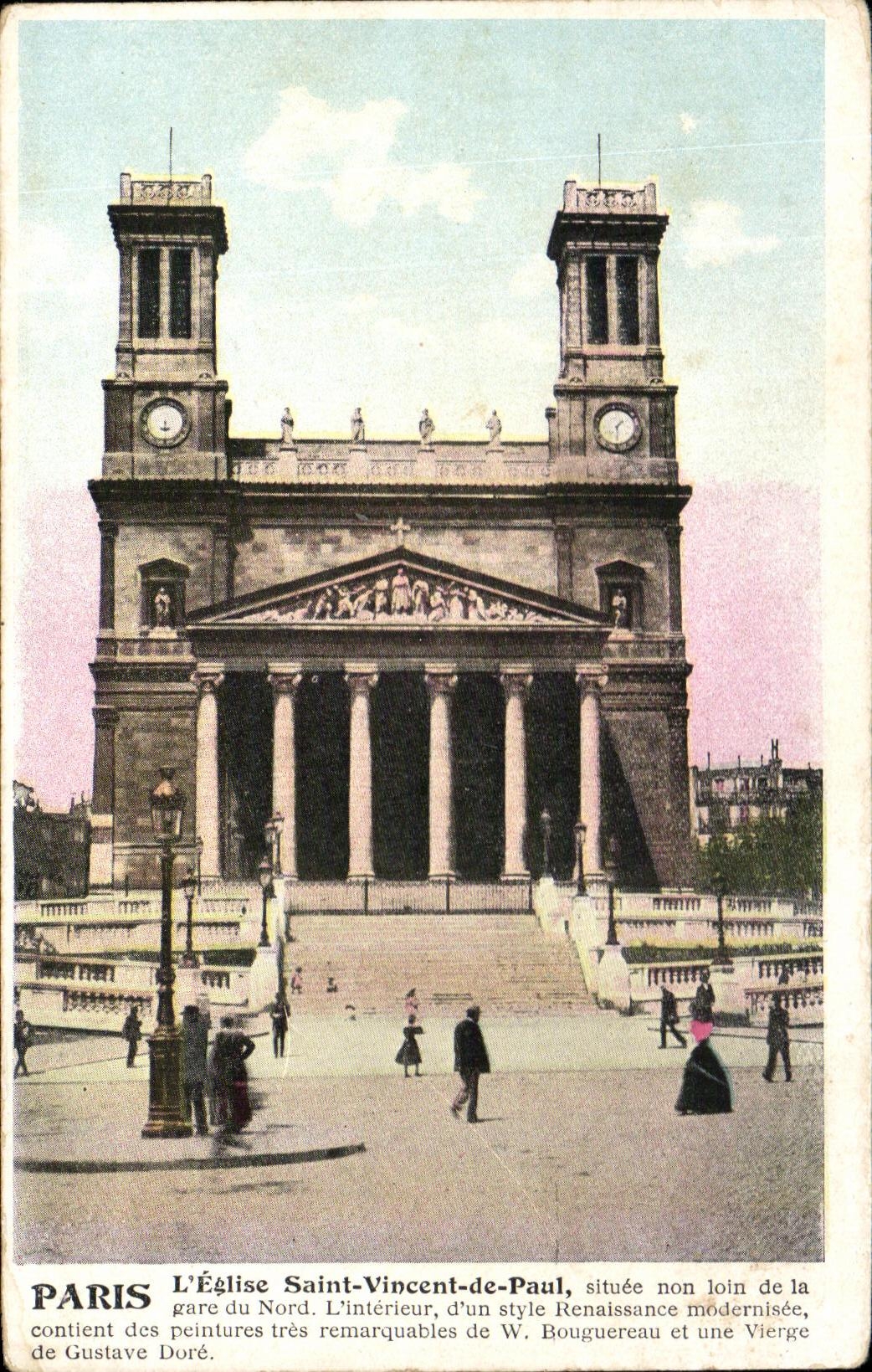 CPA Paris the Church Saint Vincent of Paul