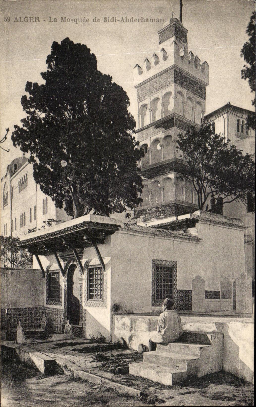 CPA Argel la mezquita de Sidi Abderhaman