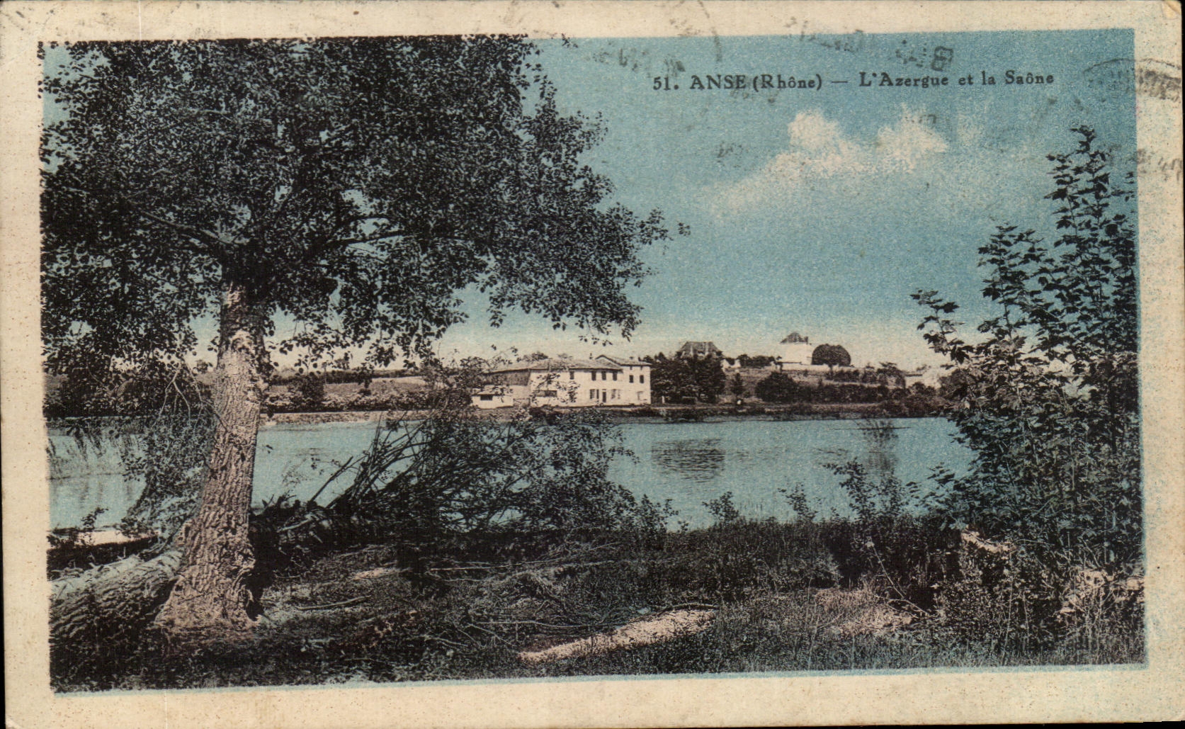 CPA Handle Azergue and the Saone