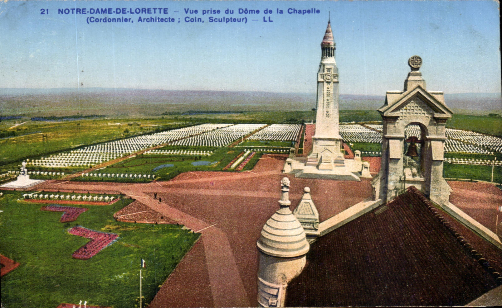 CPA Notre Dame De Lorette Vue Prise du Dome de la Chapelle 