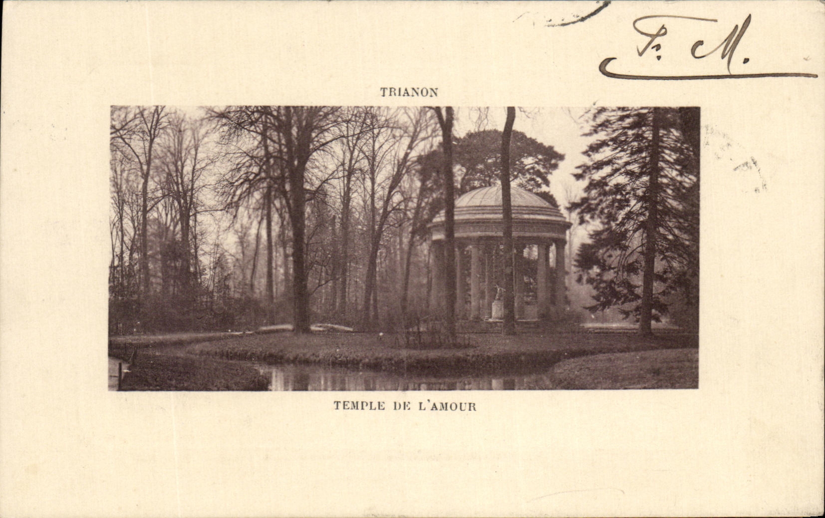 CPA Trianon Temple De L'Amour Versailles
