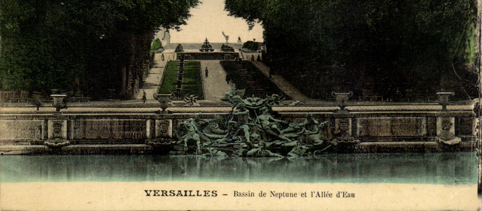 CPA Versalles Basin De Neptuno y Allee del agua