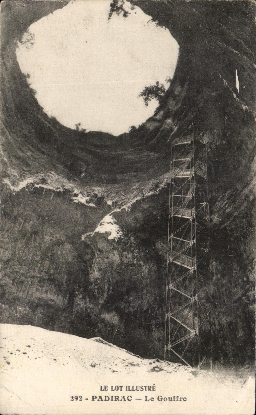 CPA the Batch Illustrates Padirac the Pit