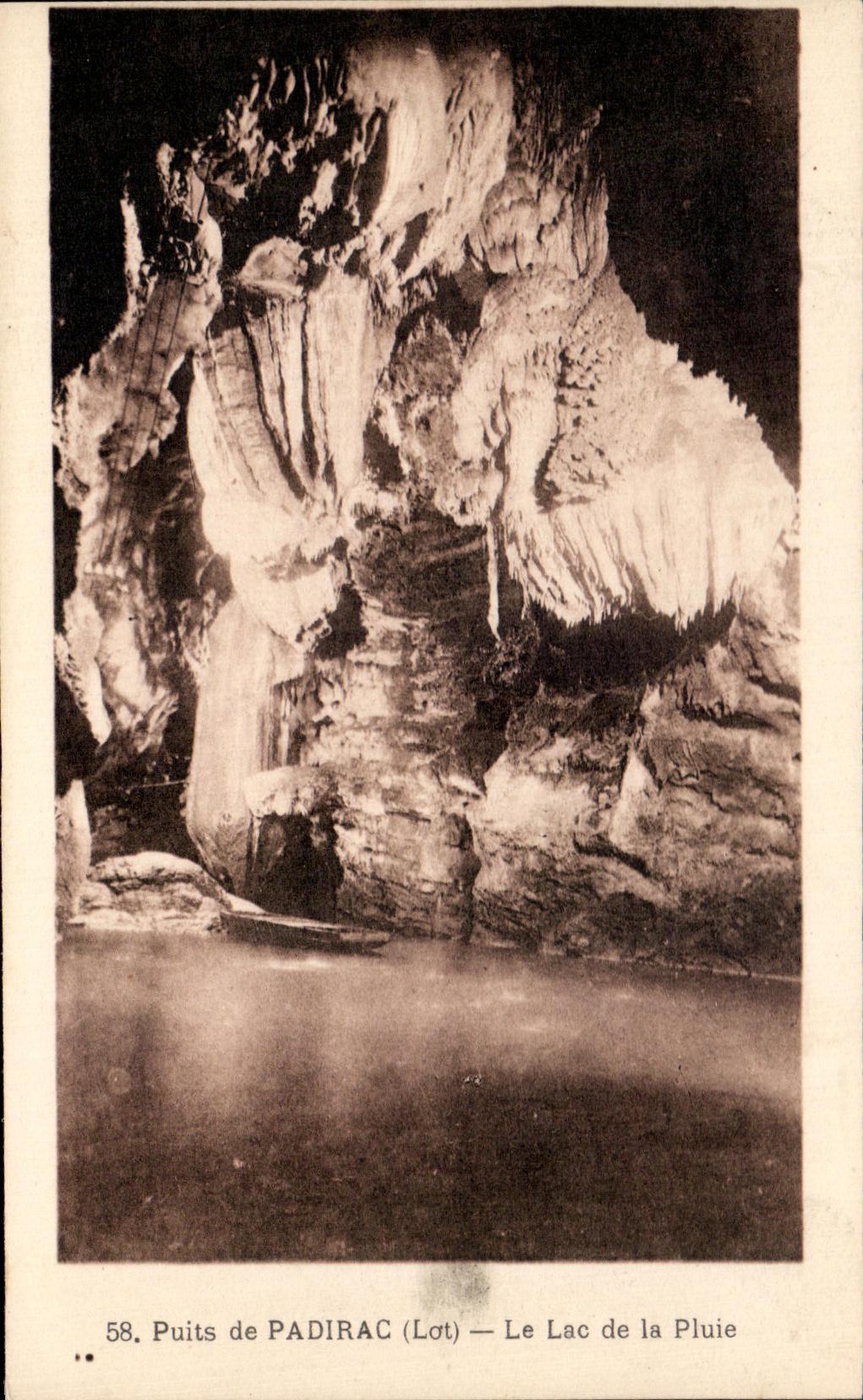 CPA Well De Padirac the Lake Of the Rain