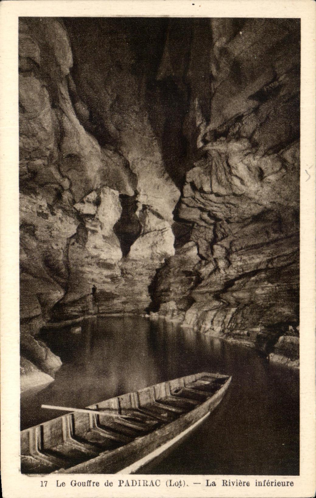 CPA the Pit De Padirac the Lower River