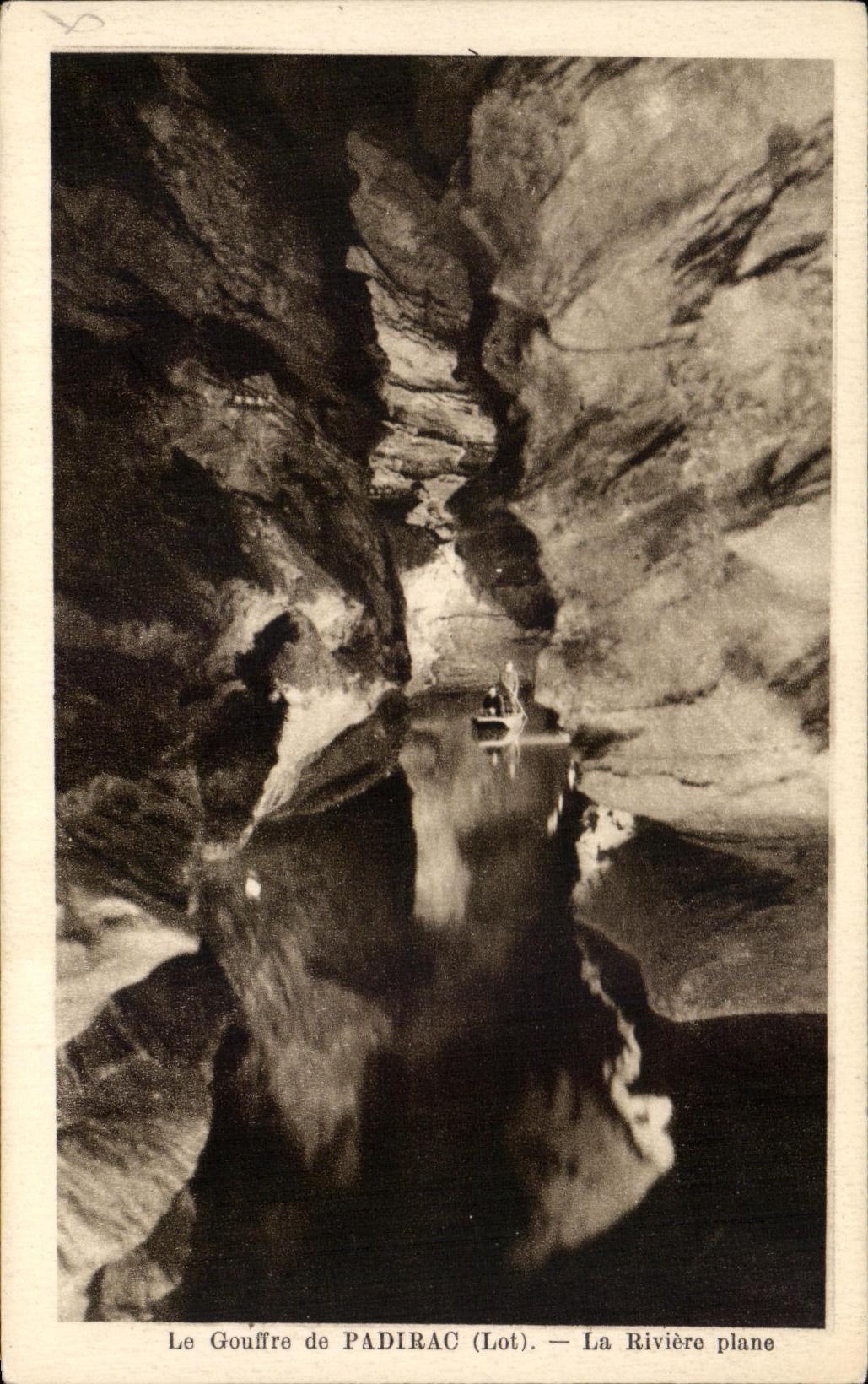 CPA the Pit De Padirac the Plane River