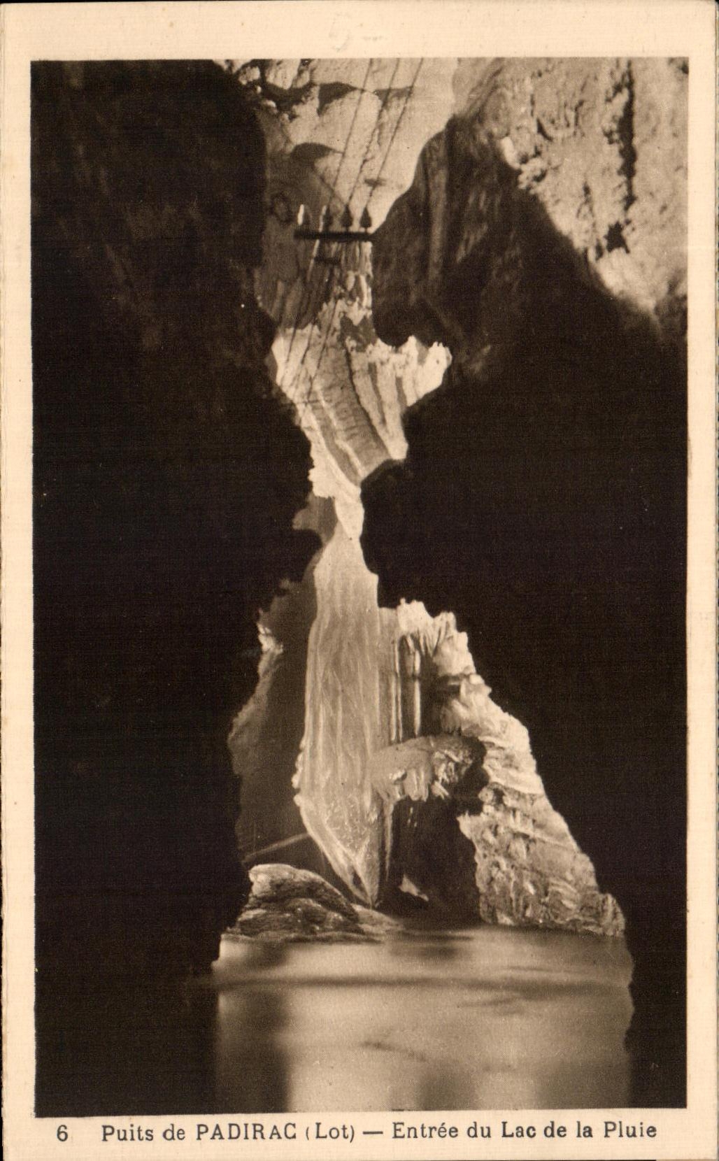 CPA Well De Padirac Entrance Of the Lake Of the Rain