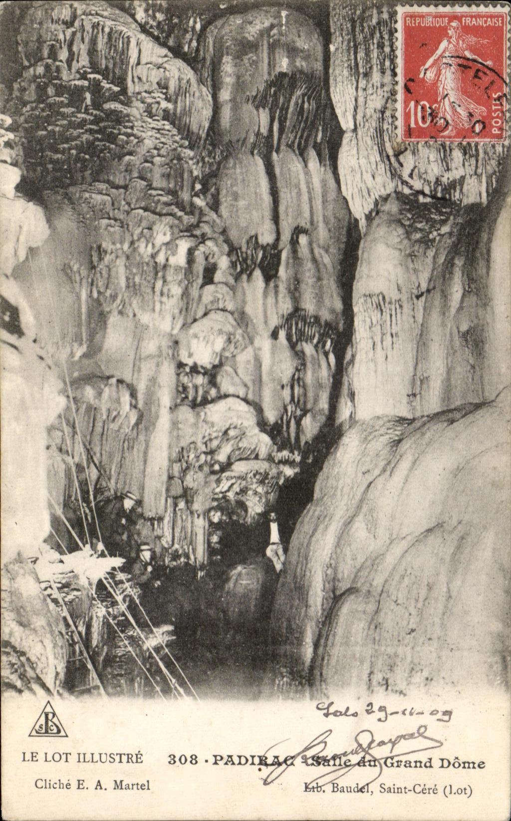 CPA the Batch Illustrates Padirac Salle Of the Large Dome