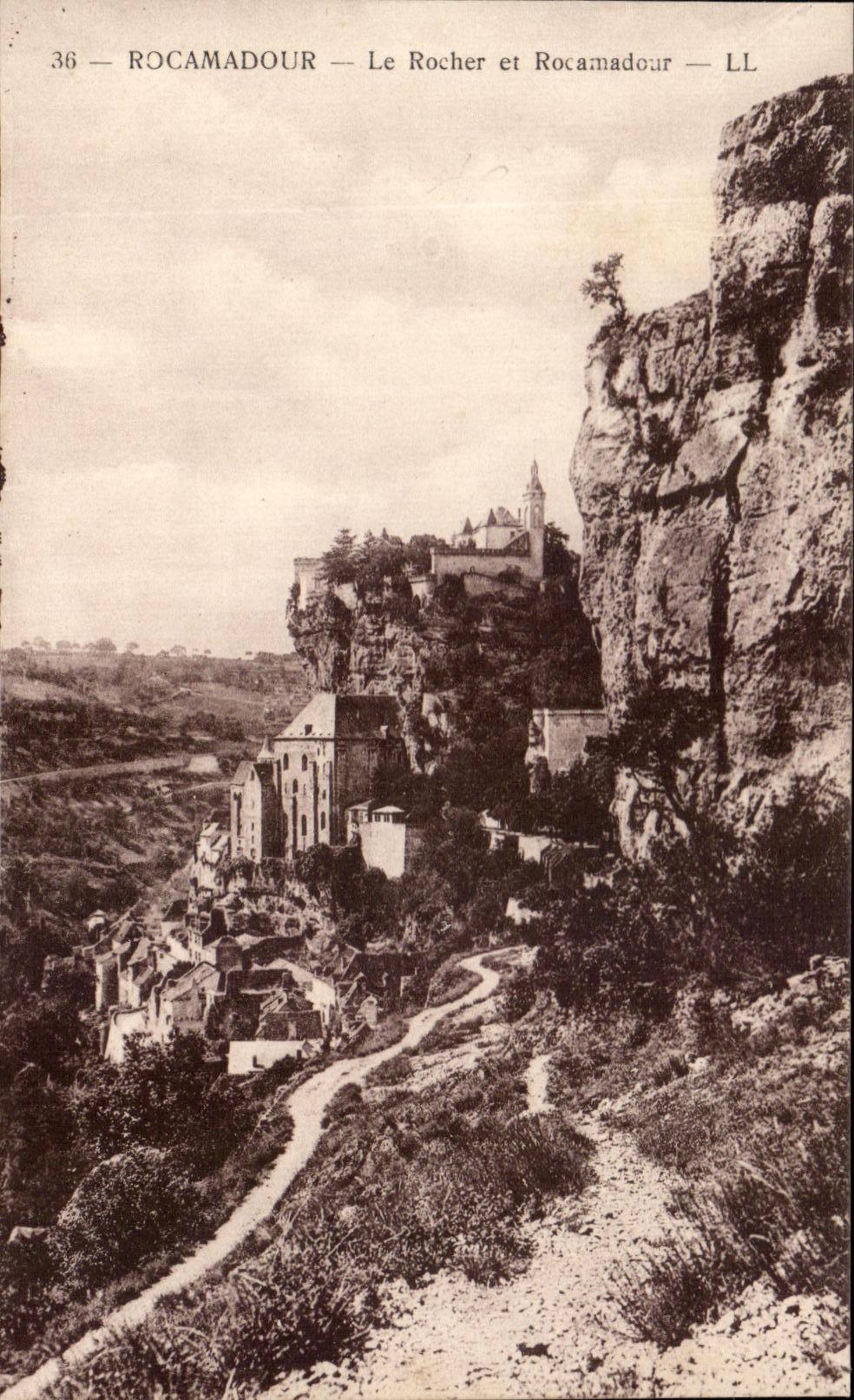 CPA Rocamadour Le Rocher et Rocamadour