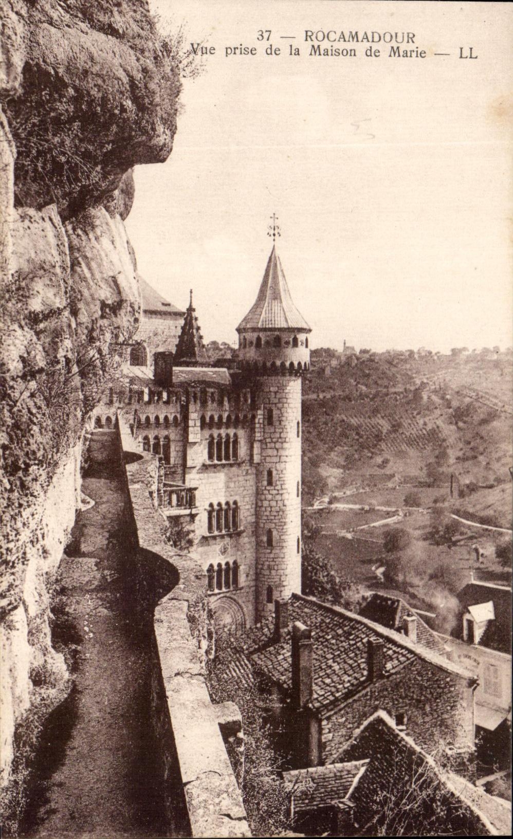 CPA Rocamadour Vue prise de la Maison de Marie