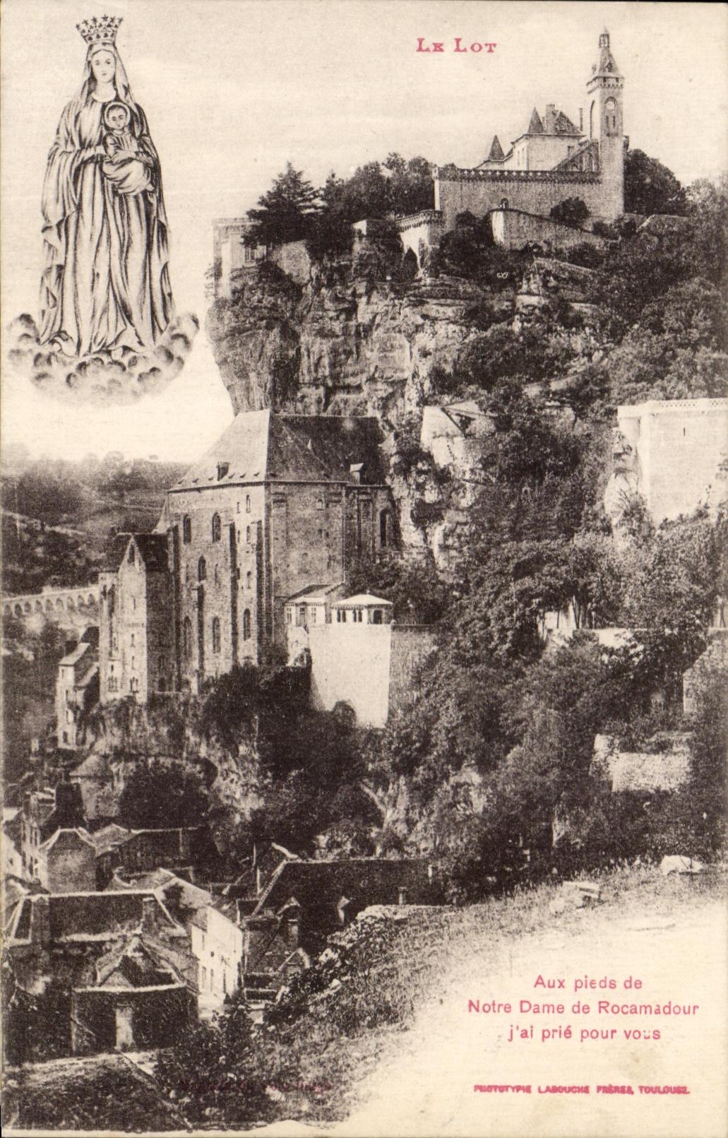 CPA Aux pieds de Notre Dame de Rocamadour