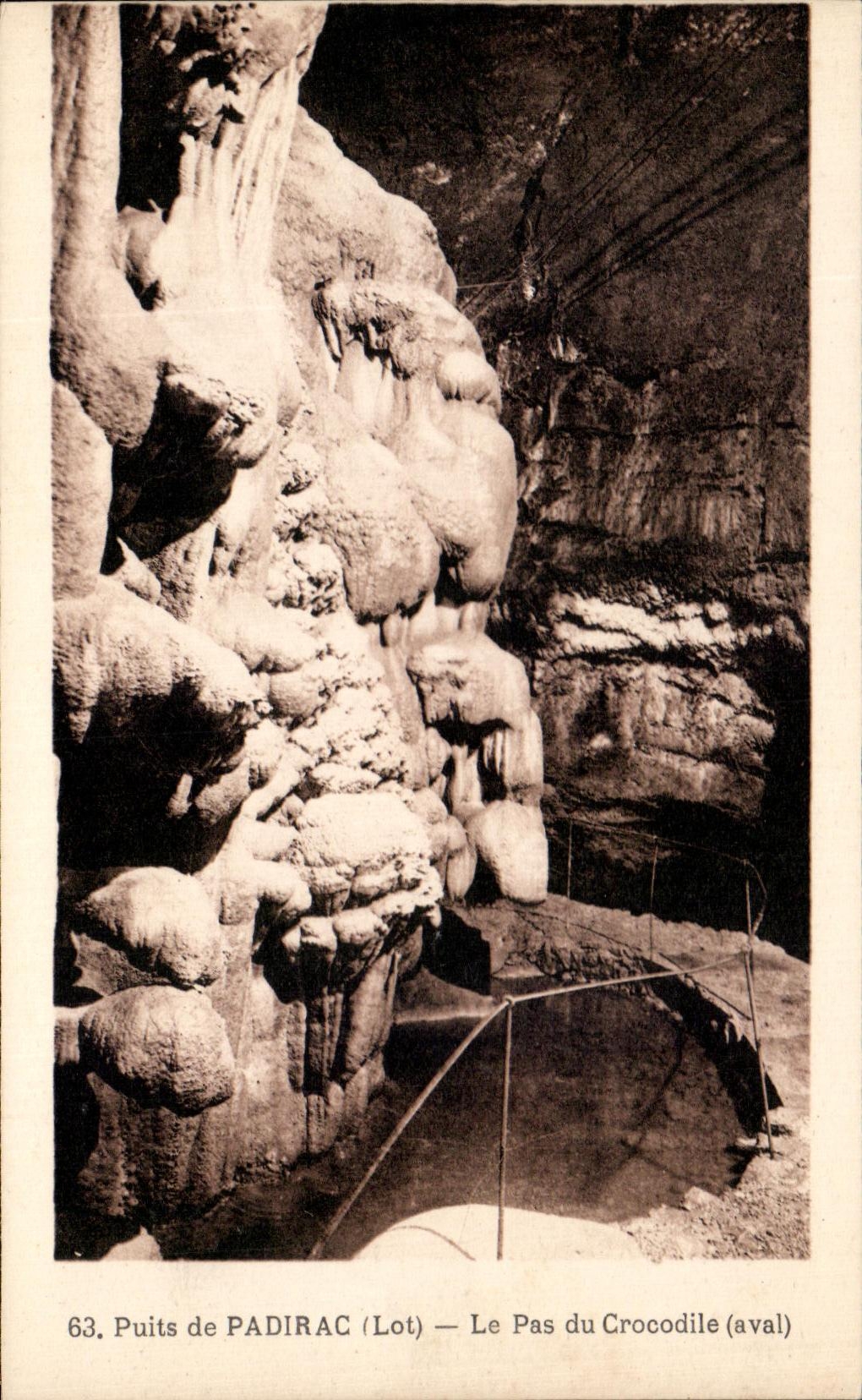 CPA Well of Padirac the Step of the Crocodile