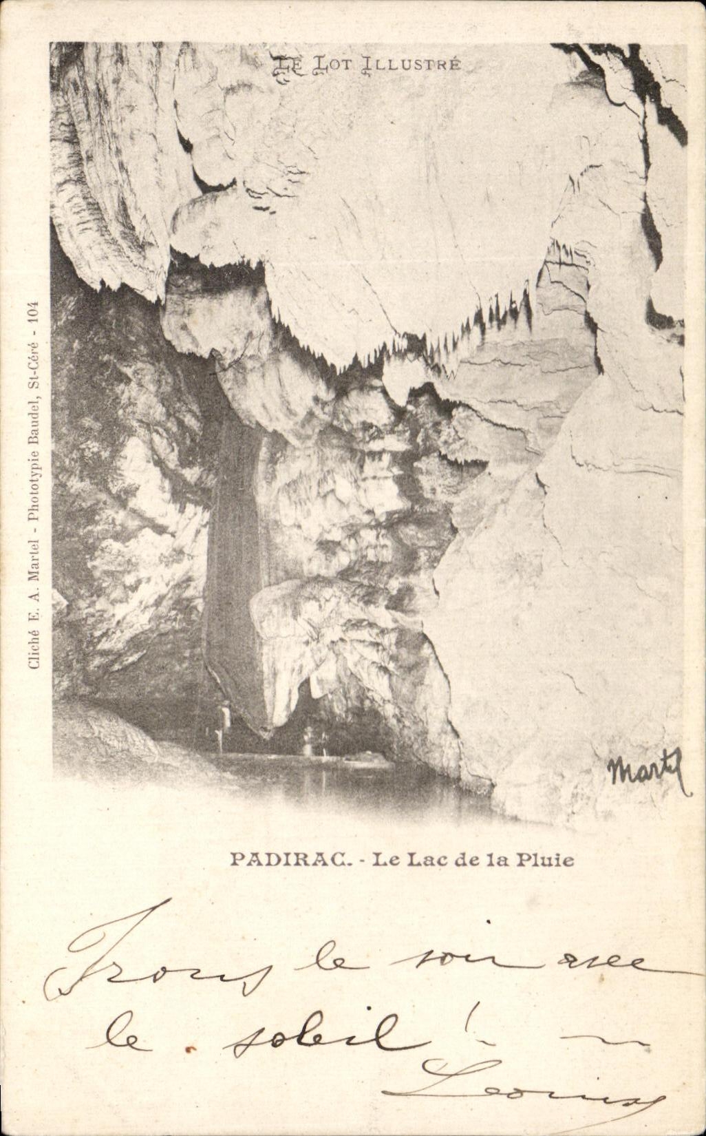 CPA Padirac the Lake of the Rain